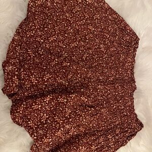 Madewell Floral Red Shorts